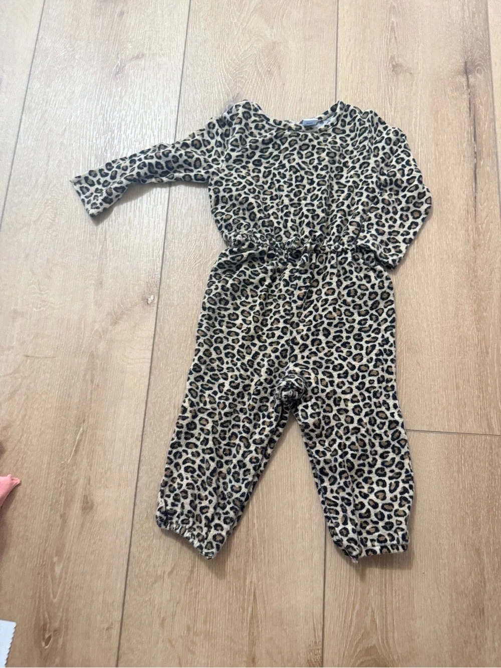 Old Navy Leopard-Print Jumpsuit in Tan and Black